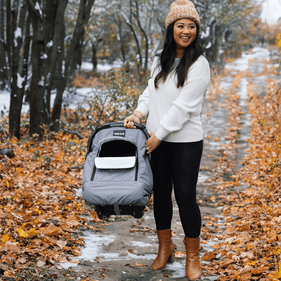 Stormy Winter Car Seat Cover by Milk Snob