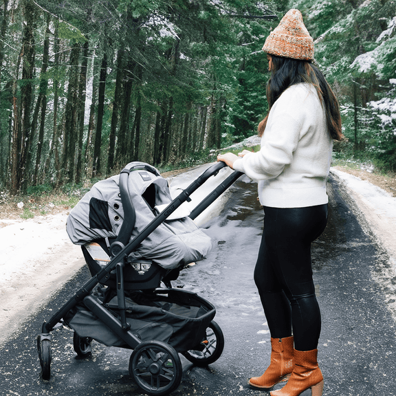 Stormy Winter Car Seat Cover by Milk Snob