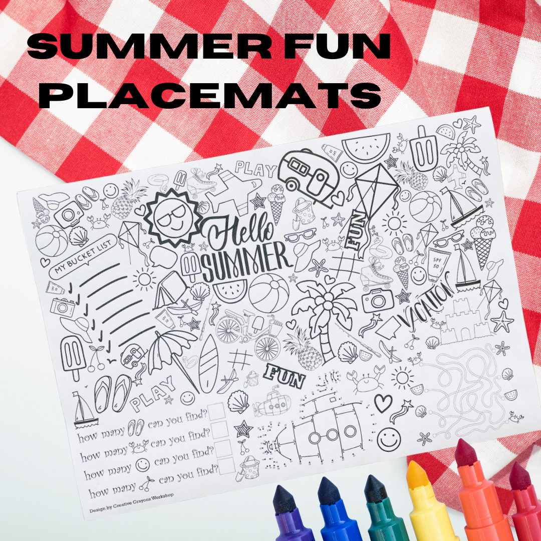 Summer Activity Placemats
