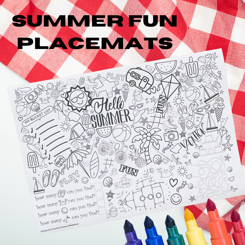Summer Activity Placemats