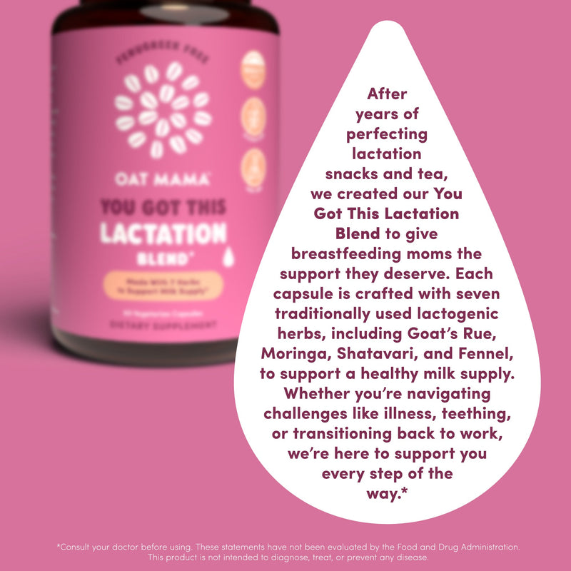 You Got This Lactation Blend – Milk Supply Support by Oat Mama