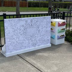 Super Hero Coloring Table Cover