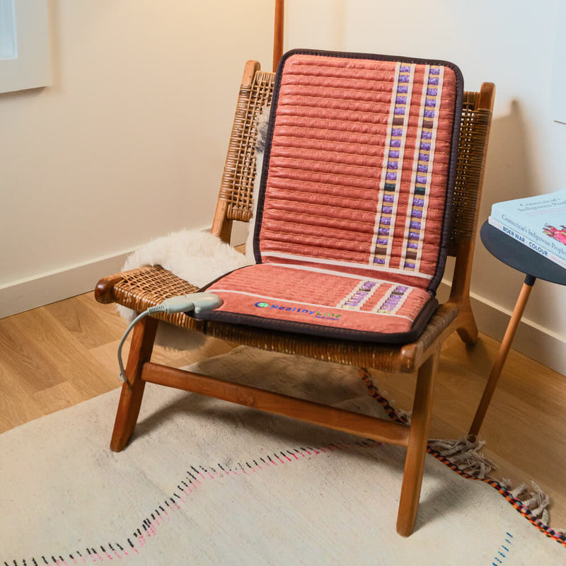 Infrared heating mat for pain relief and wellness therapy at home