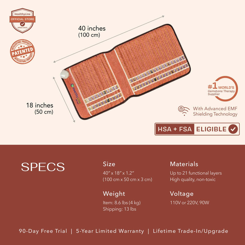 The TAO Series PEMF Infrared Heating Mats for natural pain relief and relaxation