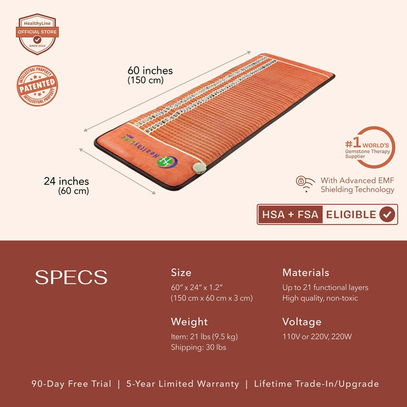 The TAO Series PEMF Infrared Heating Mats for natural pain relief