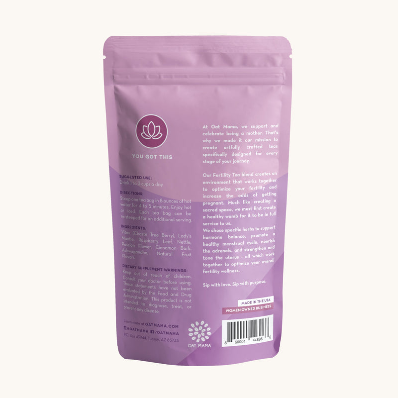 Fertility Support Tea – Raspberry Vanilla by Oat Mama