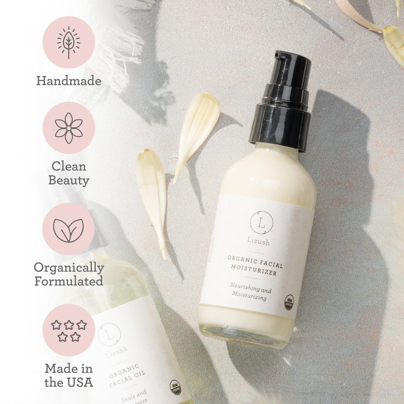Organic Facial Moisturizer – Nourishing Daily Lotion for All Skin Types (2–3M Supply)