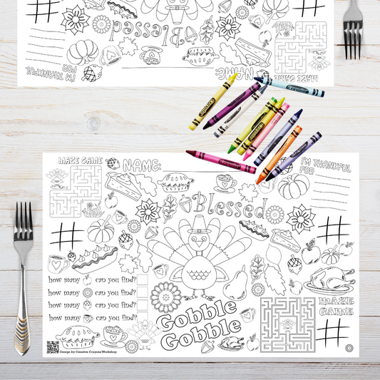 Thanksgiving Activity Placemats