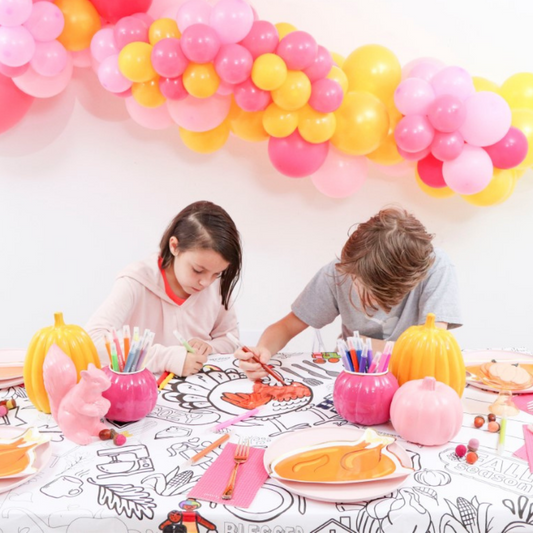 Thanksgiving Kids Coloring Tablecloth