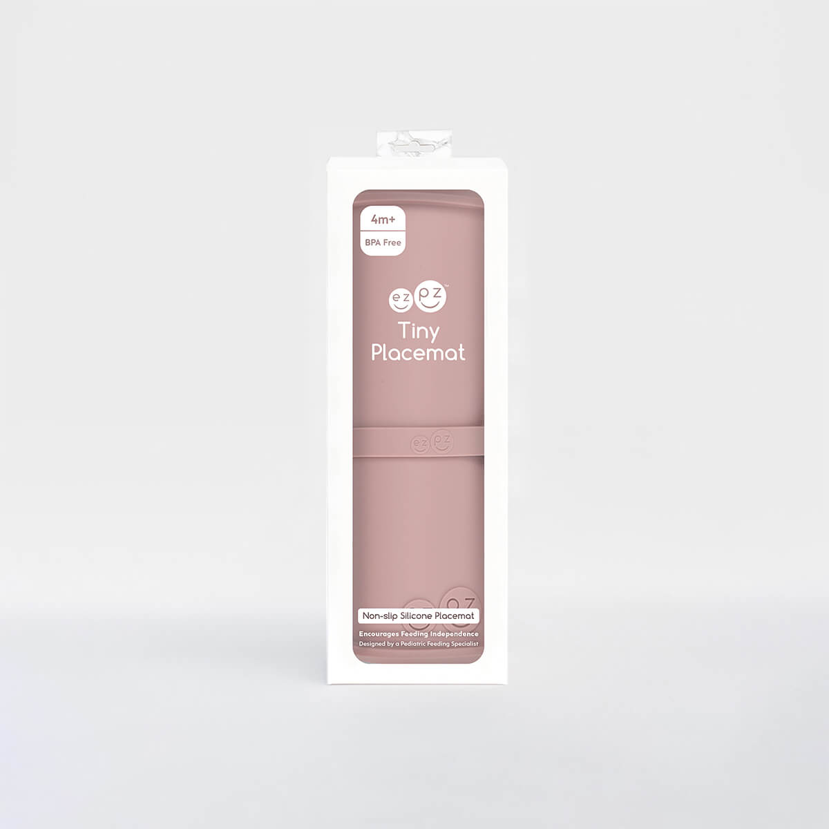 The Tiny Placemat in Blush is a non-slip, silicone placemat that fits on most highchair trays #color_blush / Tiny Placemat – On-the-Go Mealtime Mat for Babies & Toddlers