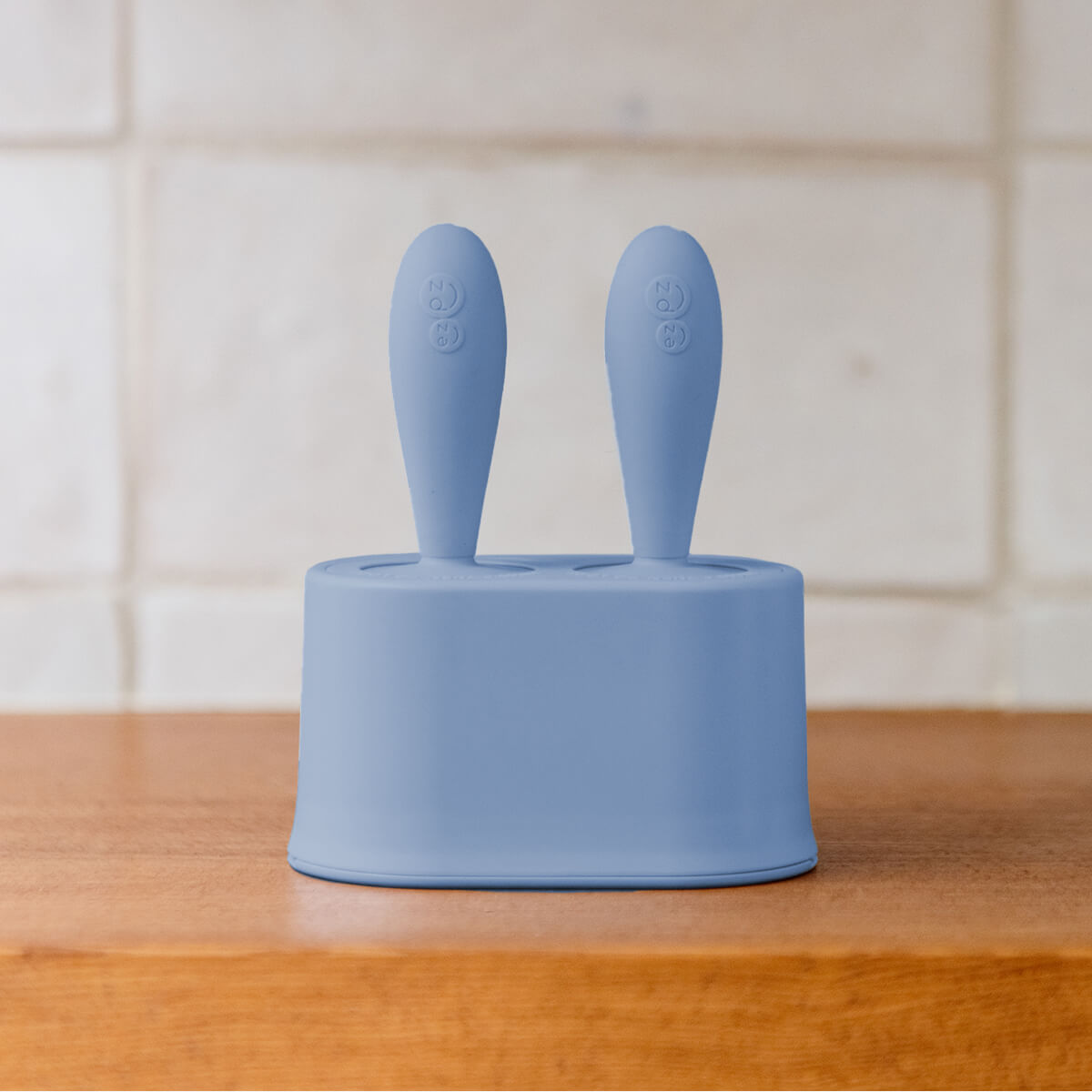 Tiny Pops in Indigo / Silicone Popsicle Mold for Babies, Frozen Puree & Breastmilk Popsicles #color_indigo / Tiny Pops – Baby-Sized Popsicle Mold for Nourishment + Teething Relief by ezpz