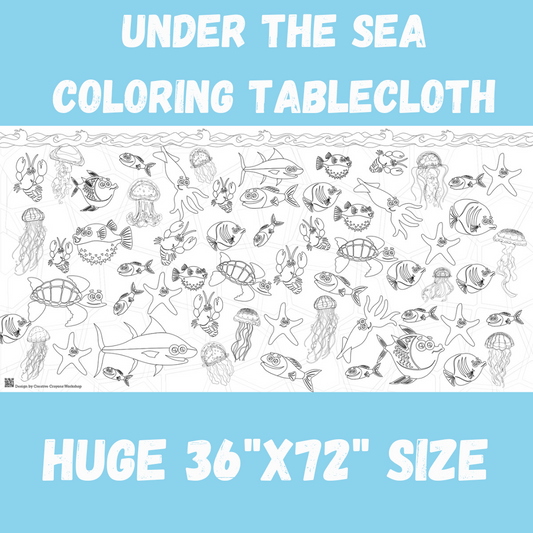 Under the Sea Coloring Tablecloth
