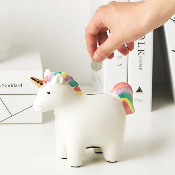 Unicorn Ceramic Money Bank by Creative Gifts