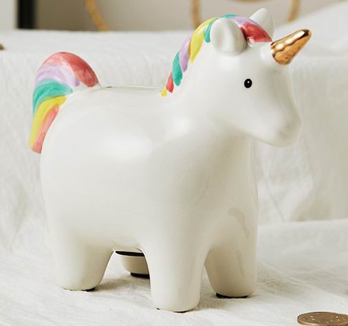 Unicorn Ceramic Money Bank by Creative Gifts