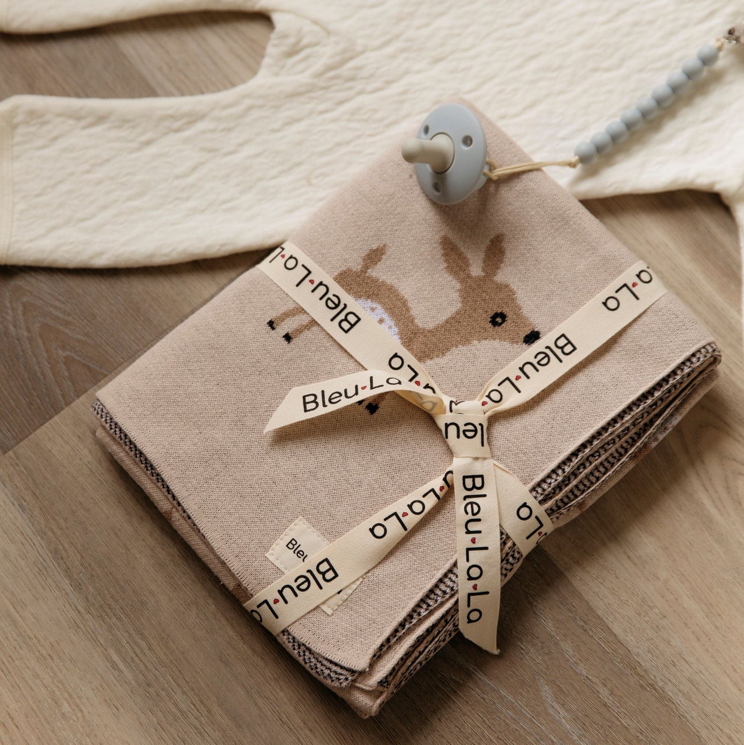 Unicorn Cotton Knit Baby Blanket – Soft, Safe & Magical by Bleu La La