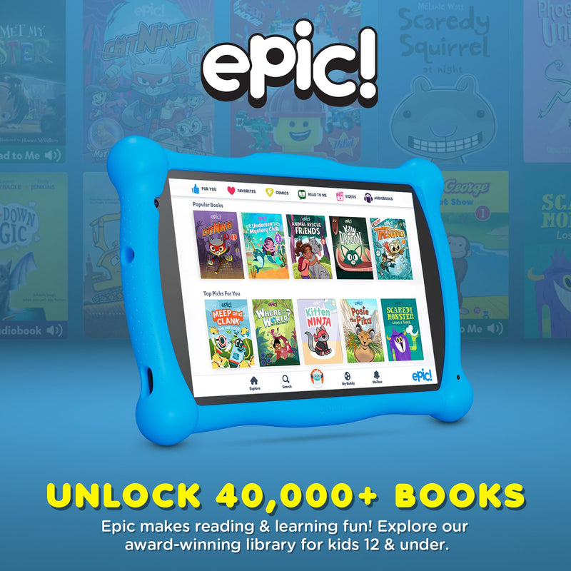 Contixo V10 Kids HD & Bluetooth 7" Tablet - 50 EBooks, Kickstand & Stylus Included