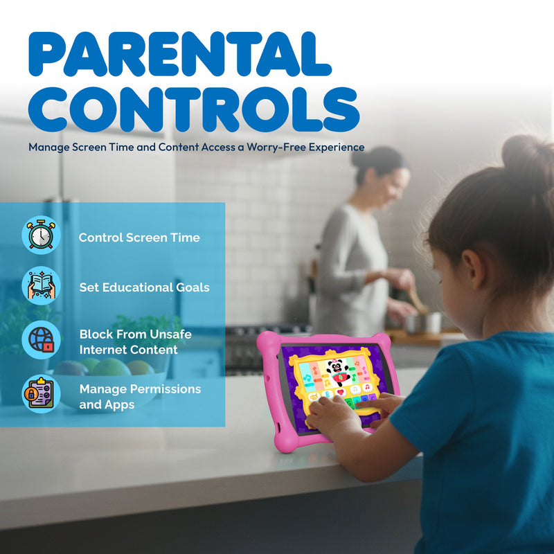 Contixo V10 Kids HD & Bluetooth 7" Tablet - 50 EBooks, Kickstand & Stylus Included