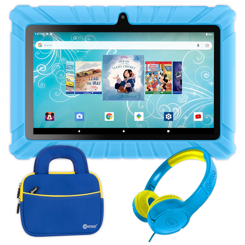 Contixo V8-2 7″ Kids Tablet Bundle with Headphones & Tablet Bag