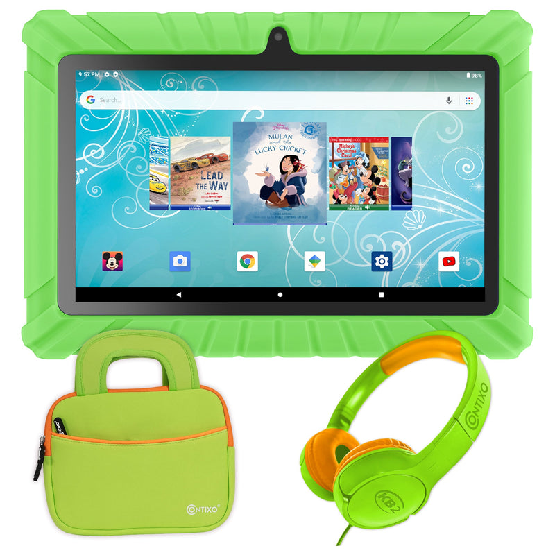 Contixo V8-2 7″ Kids Tablet Bundle with Headphones & Tablet Bag