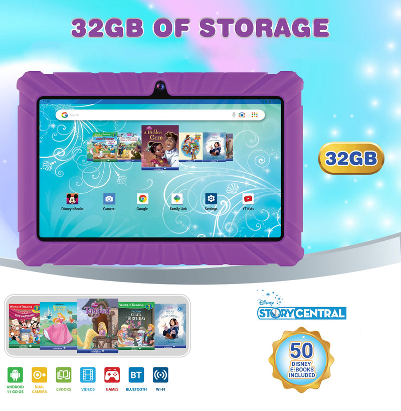 Contixo V8-2 7″ Kids Tablet Bundle with Headphones & Tablet Bag