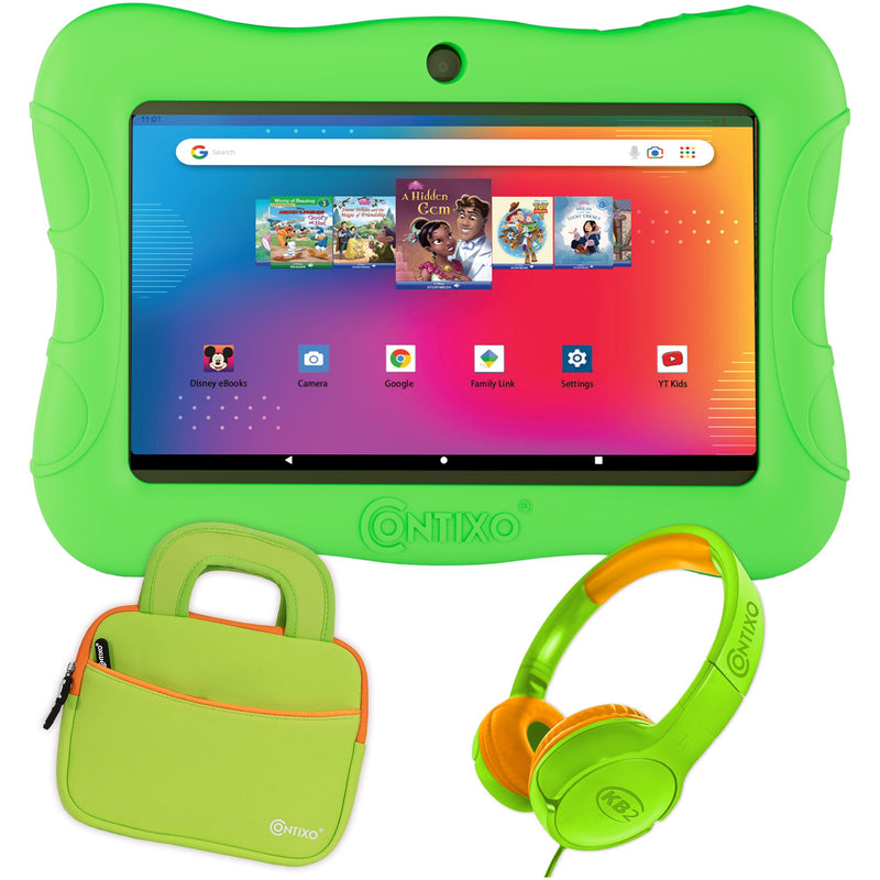 Contixo V9-2 7″ Kids Tablet Bundle, Headphones & Carrying Case Included
