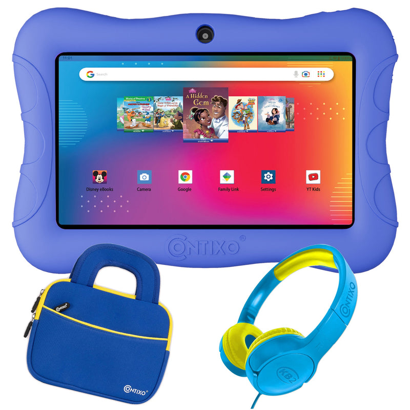 Contixo V9-2 7″ Kids Tablet Bundle, Headphones & Carrying Case Included
