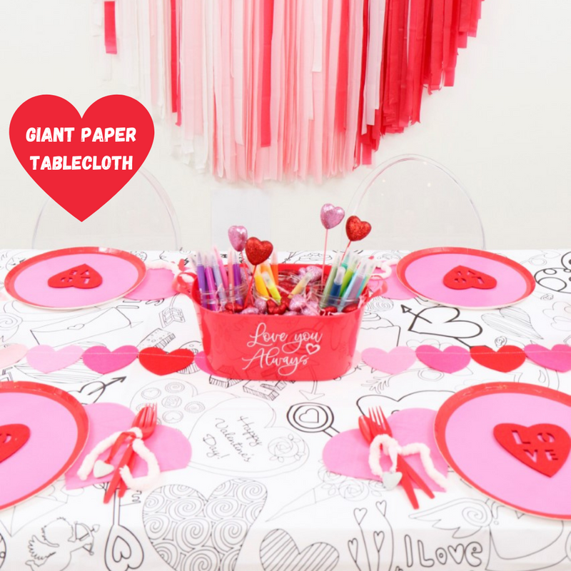 Valentine’s Coloring Tablecloth