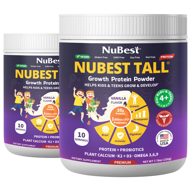 Vanilla Protein Shake for Growth & Development – Kids Ages 4+  by NuBest Nutrition