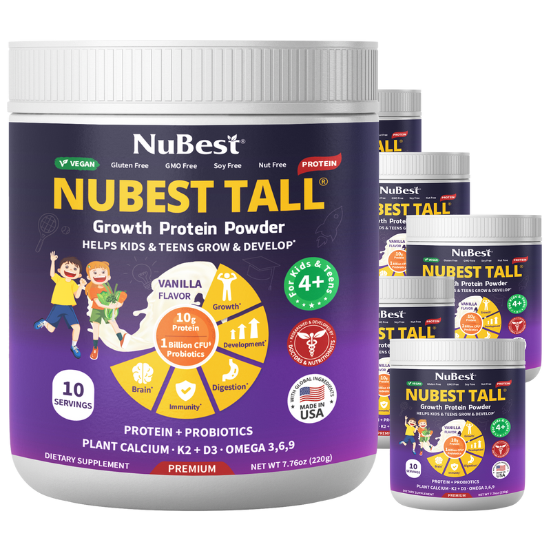 Vanilla Protein Shake for Growth & Development – Kids Ages 4+  by NuBest Nutrition