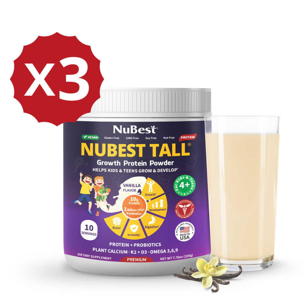 Vanilla Protein Shake for Growth & Development – Kids Ages 4+  by NuBest Nutrition
