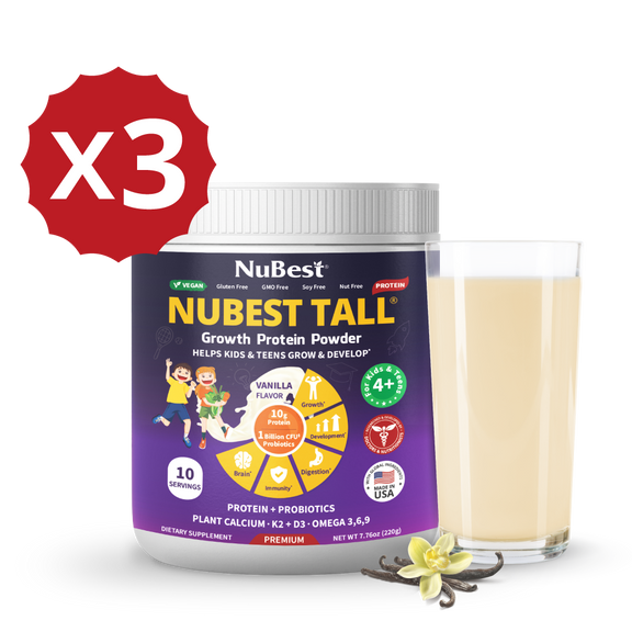Vanilla Protein Shake for Growth & Development – Kids Ages 4+  by NuBest Nutrition