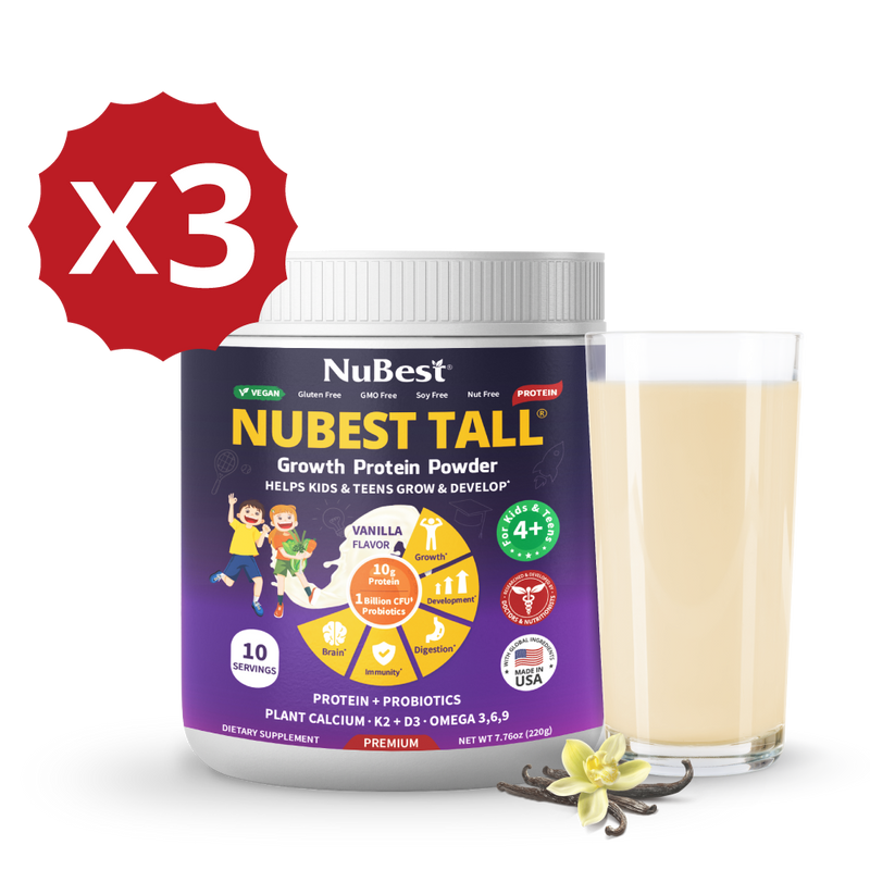 Vanilla Protein Shake for Growth & Development – Kids Ages 4+  by NuBest Nutrition
