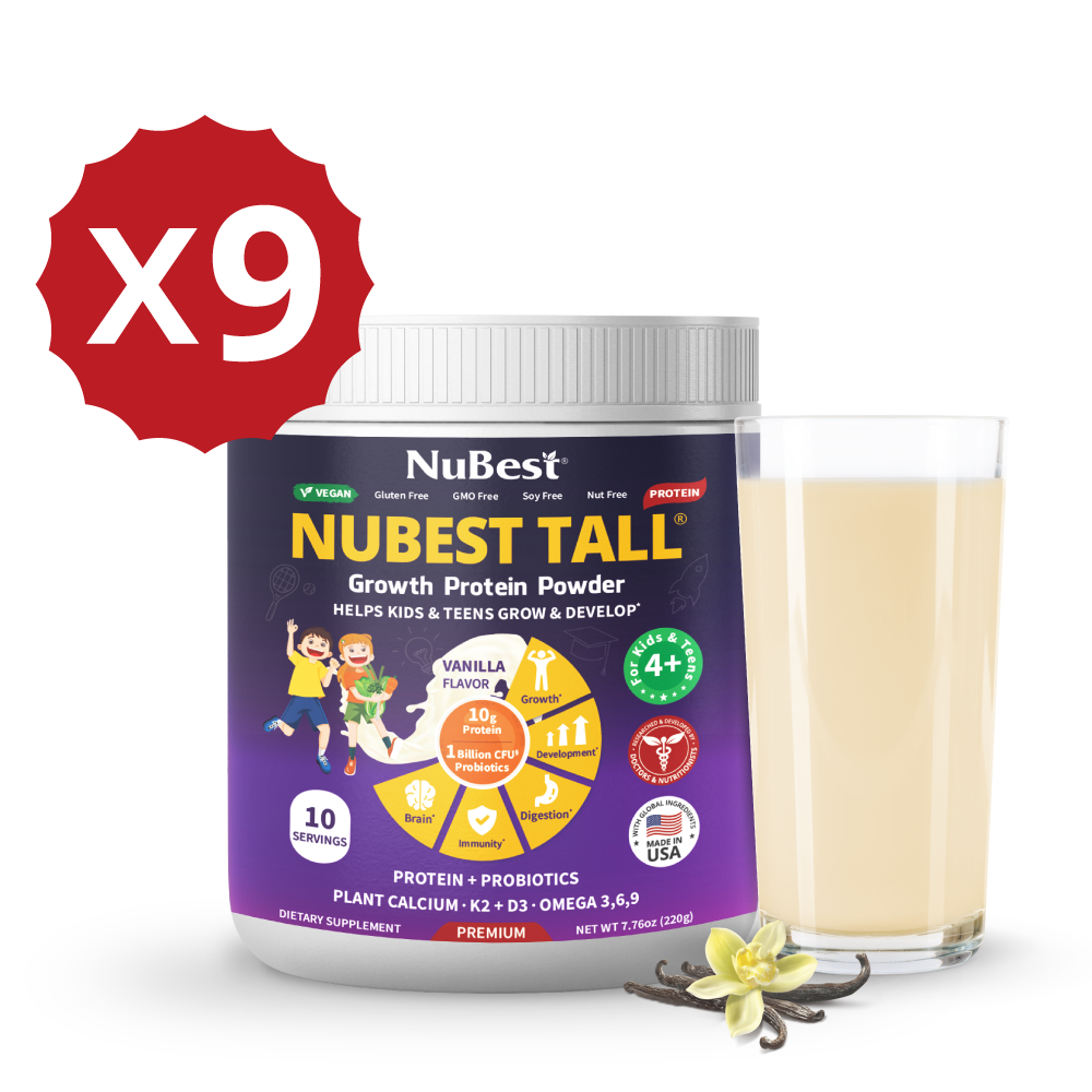 Vanilla Protein Shake for Growth & Development – Kids Ages 4+  by NuBest Nutrition