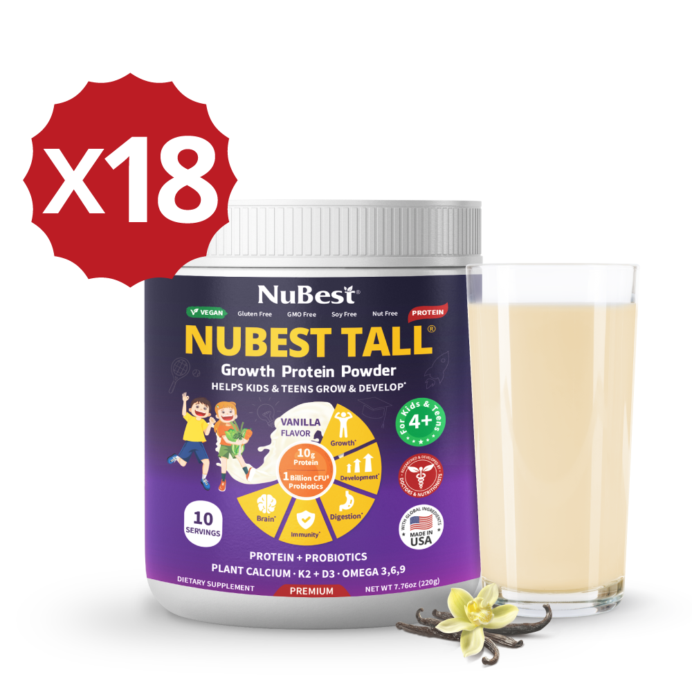 Vanilla Protein Shake for Growth & Development – Kids Ages 4+  by NuBest Nutrition