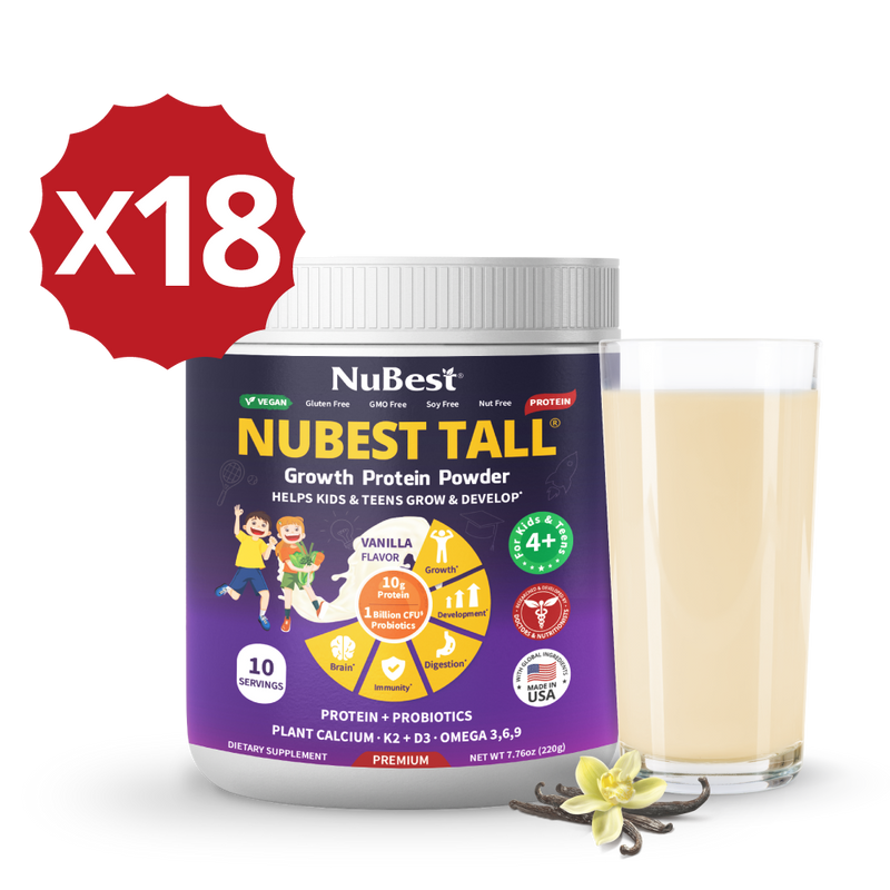Vanilla Protein Shake for Growth & Development – Kids Ages 4+  by NuBest Nutrition