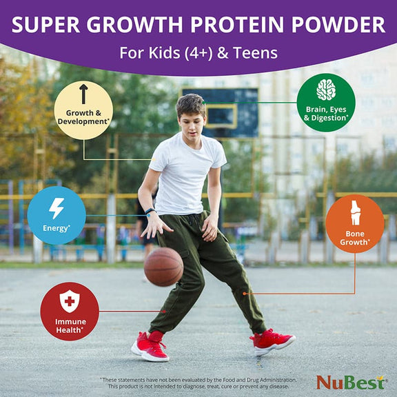 Vanilla Protein Shake for Growth & Development – Kids Ages 4+  by NuBest Nutrition