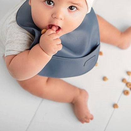 Vegan Leather Bib Set (0–12 Months) – Easy Clean, Ultra Soft by Bleu La La