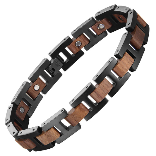 Unisex Magnetic Bracelet with Hematite Magnets