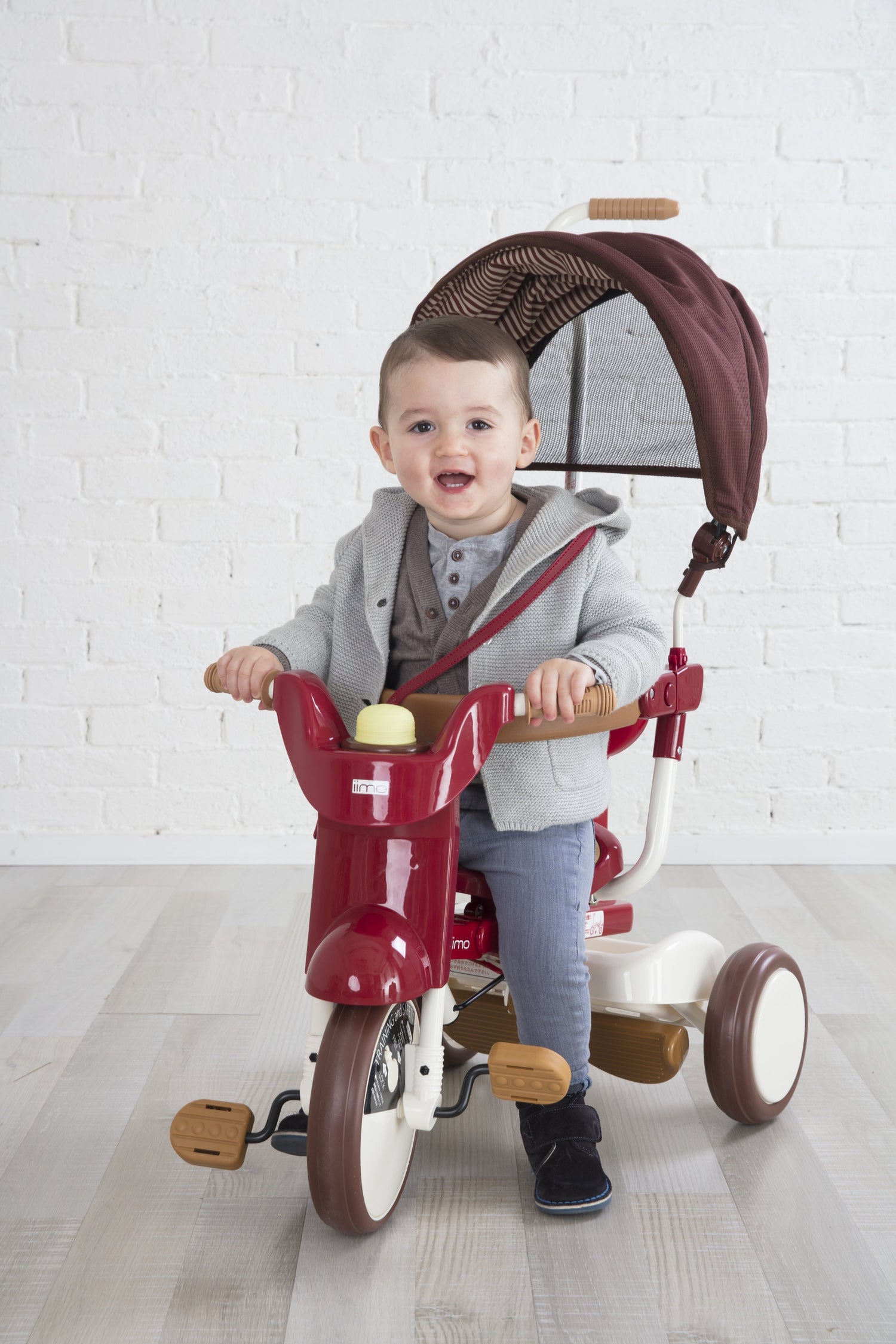 iimo ss tricycle #2 with canopy foldable eternity red