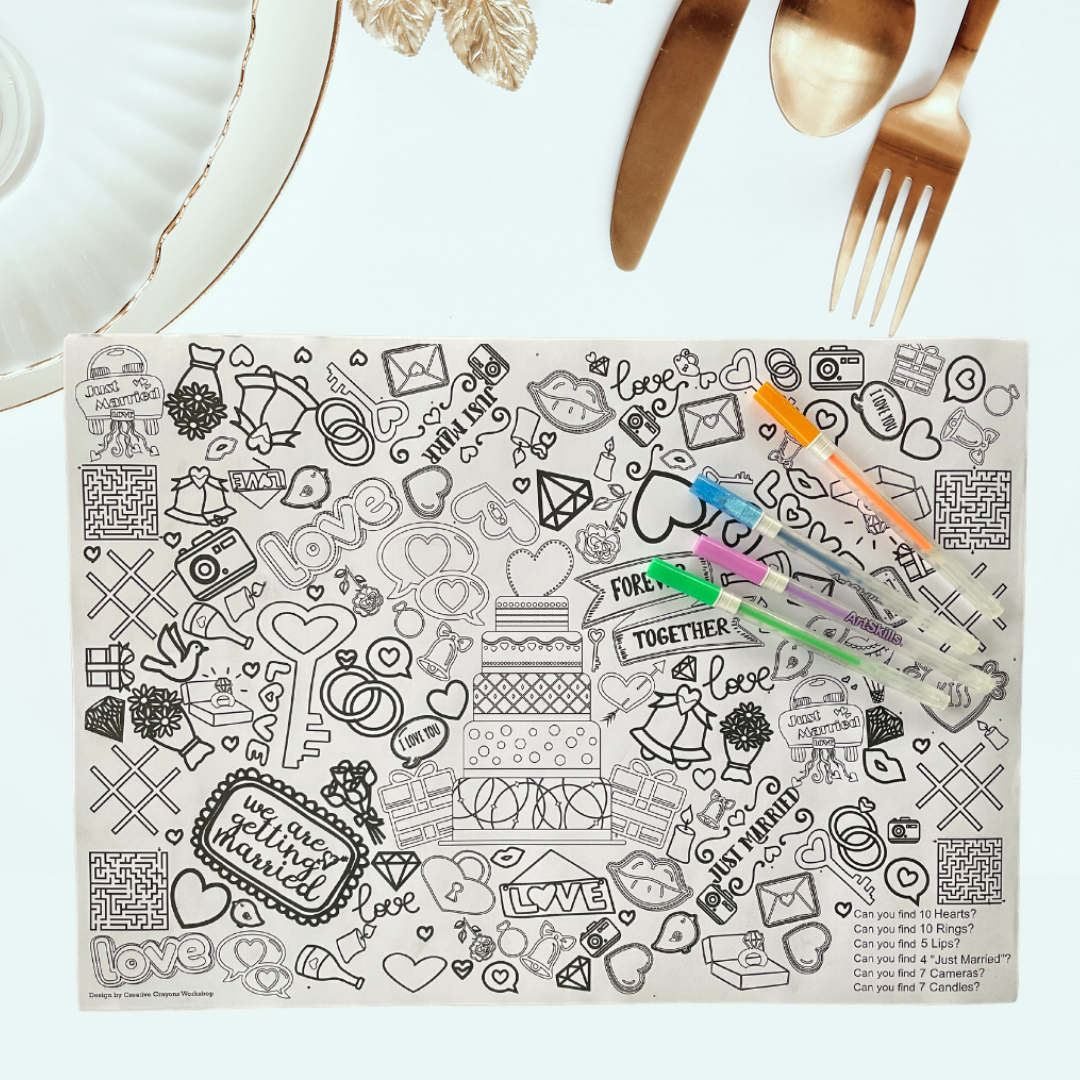 Wedding Activity Placemats