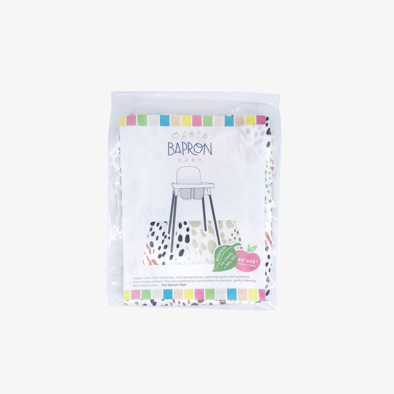 BapronBaby® Splash Mat in Wild / Large Waterproof Pad to Catch / BapronBaby® Splash Mat – Waterproof Mess Catcher by ezpzHighchair Mess