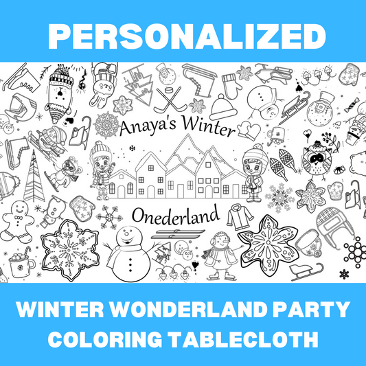 Winter Coloring Tablecloth