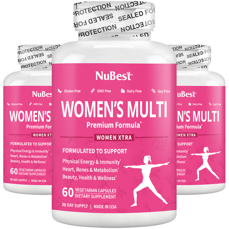 Women’s Multivitamin – Vitality, Energy & Daily Wellness | 60 Vegan Capsules by NuBest Nutrition