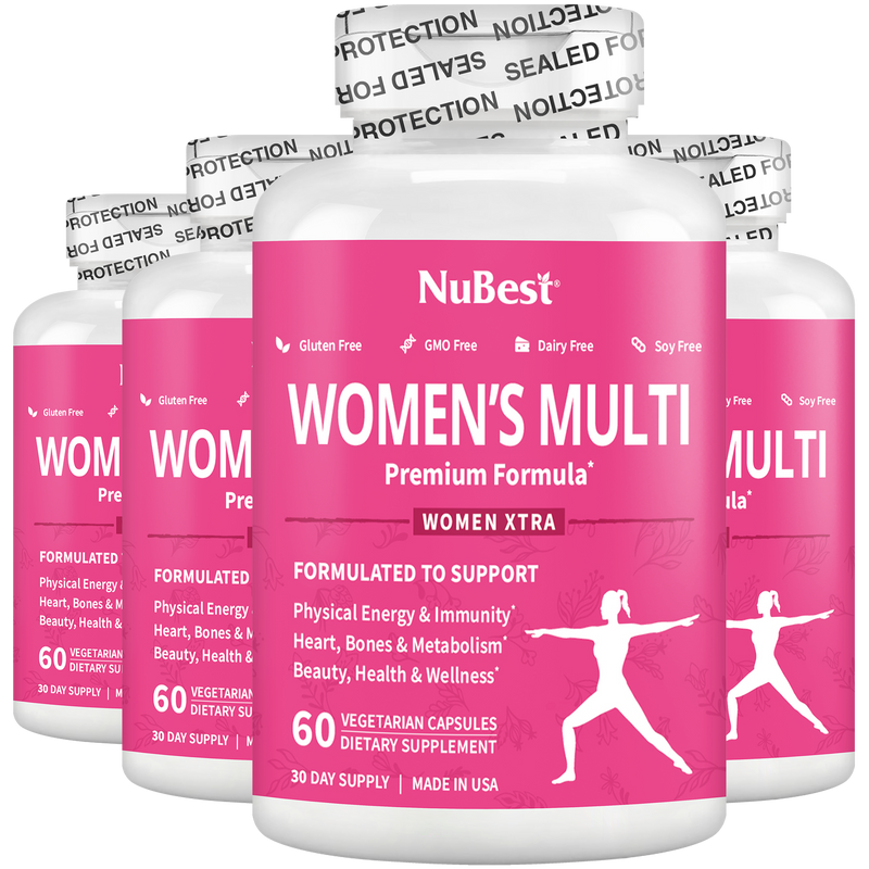 Women’s Multivitamin – Vitality, Energy & Daily Wellness | 60 Vegan Capsules by NuBest Nutrition