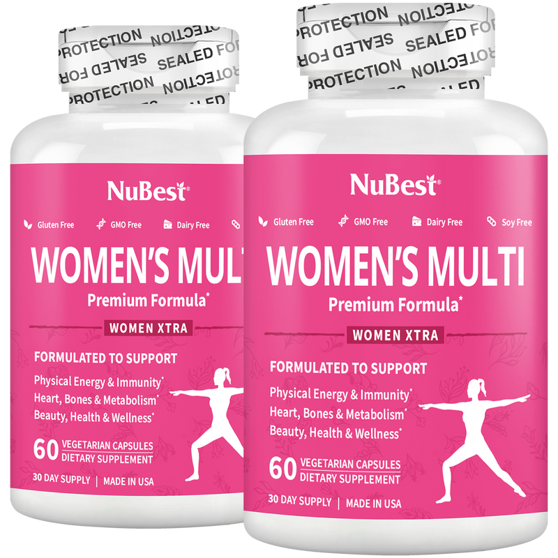 Women’s Multivitamin – Vitality, Energy & Daily Wellness | 60 Vegan Capsules by NuBest Nutrition