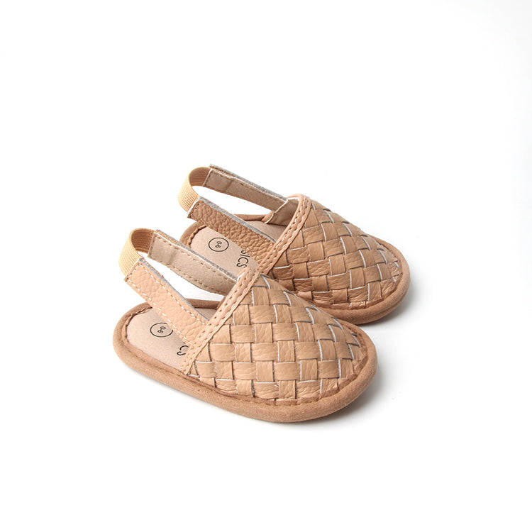 Woven Leather Baby Sandals – Supportive Style for Little Explorers by Babe Basics 