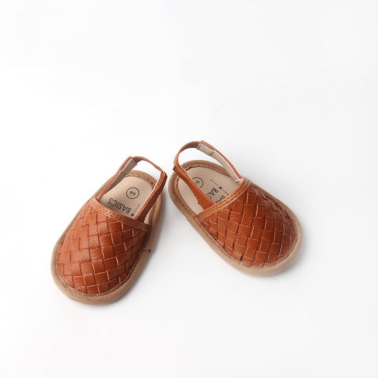 Woven Leather Baby Sandals – Supportive Style for Little Explorers by Babe Basics 