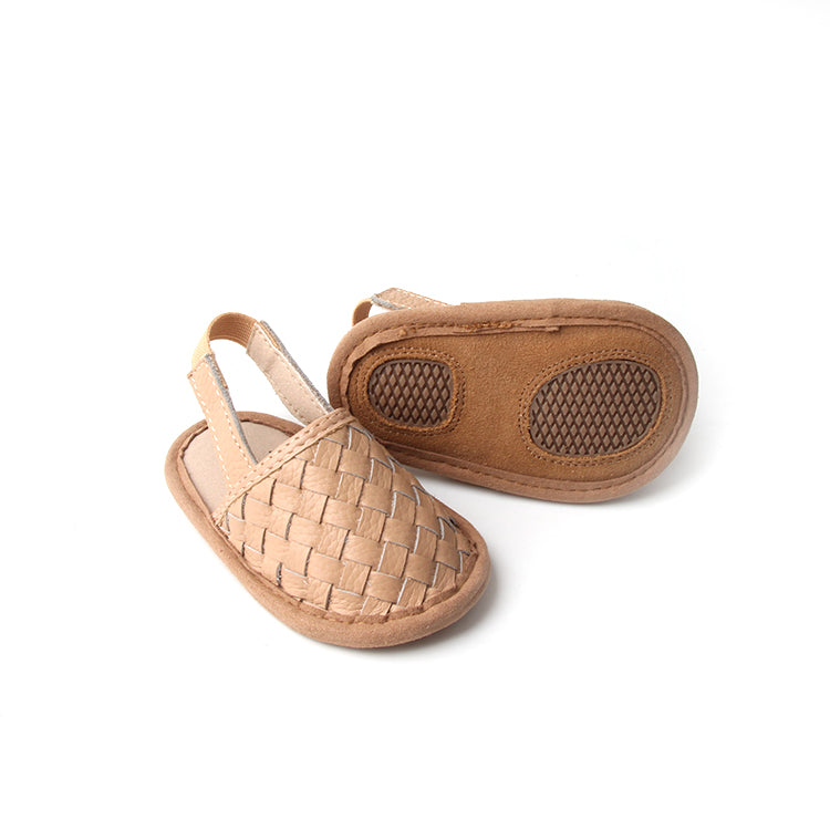 Woven Leather Baby Sandals – Supportive Style for Little Explorers by Babe Basics 