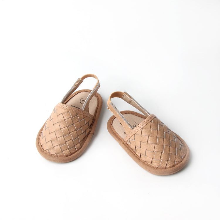 Woven Leather Baby Sandals – Supportive Style for Little Explorers by Babe Basics 