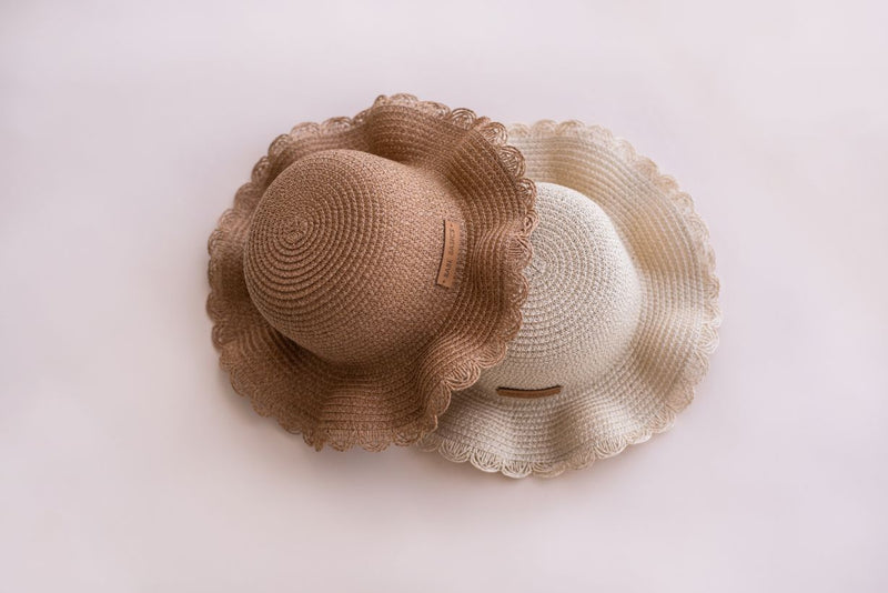 Woven Straw Baby Hat – Adjustable Sun Protection for Ages 0–3 by Babe Basics